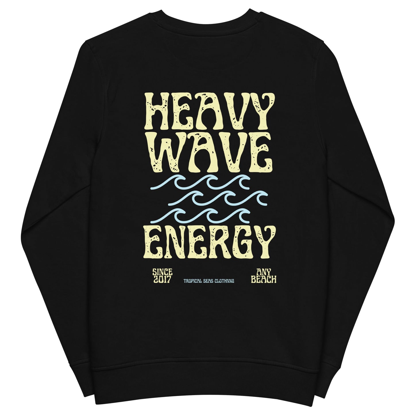 Sudadera orgánica Heavy Wave Energy para hombre