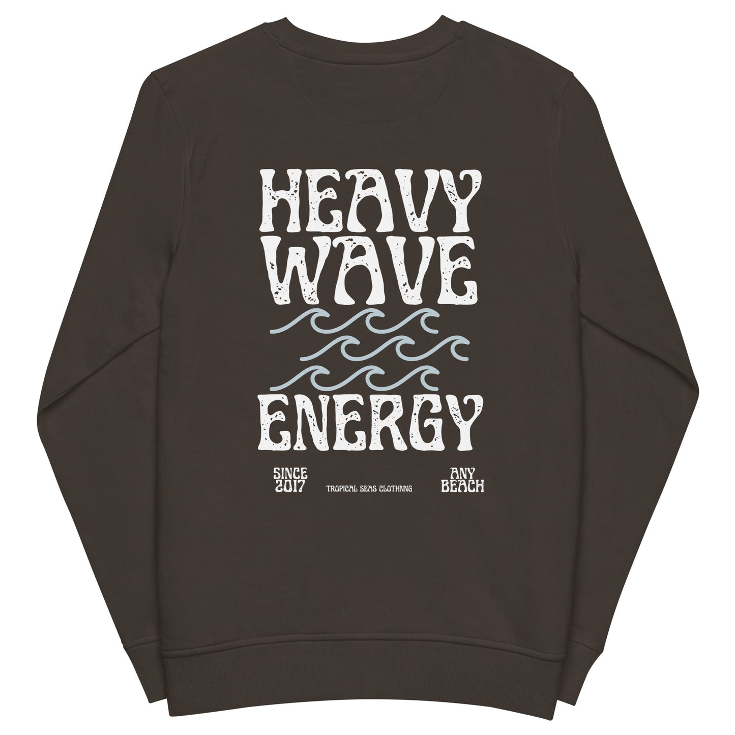 Sudadera orgánica Heavy Wave Energy para hombre