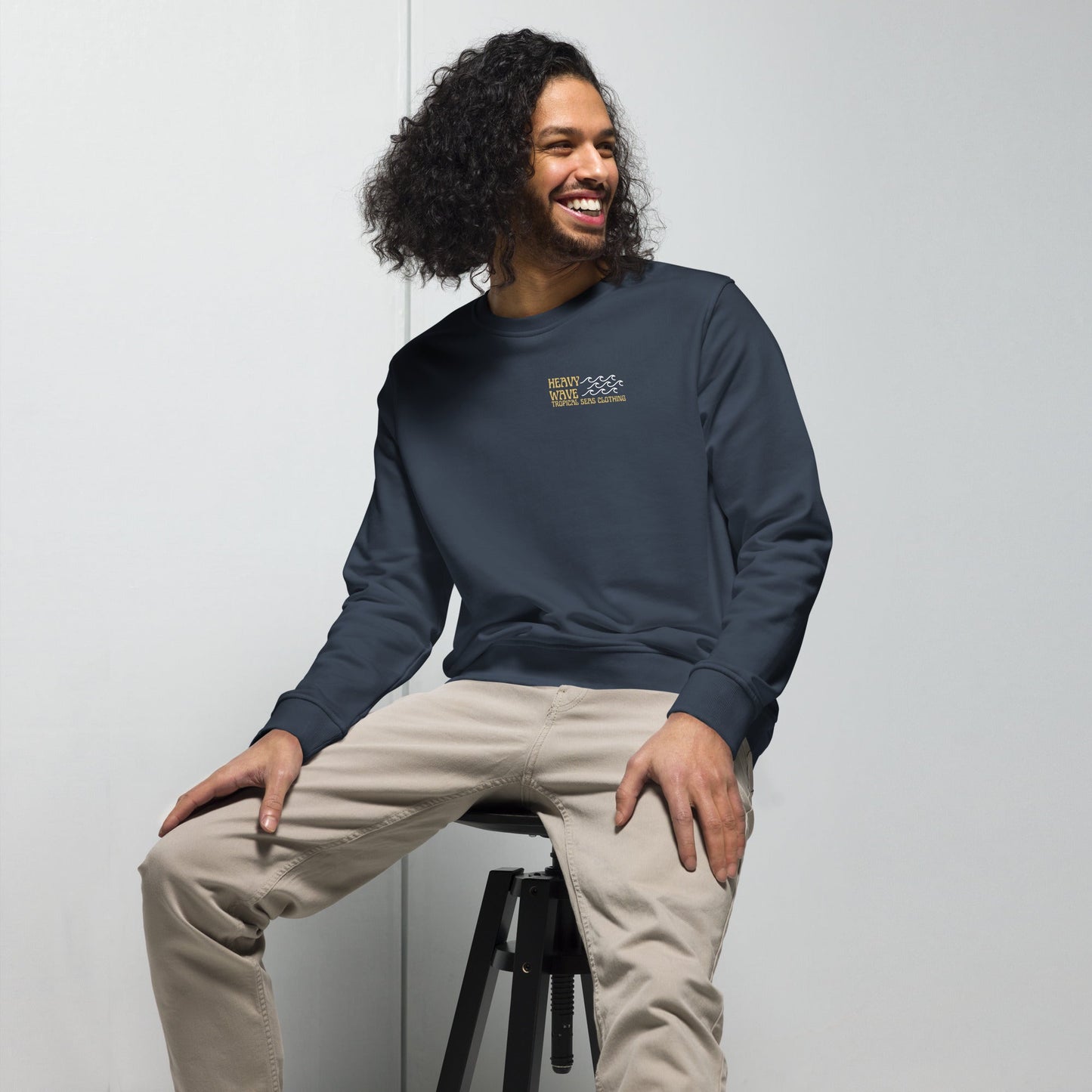 Sudadera orgánica Heavy Wave Energy para hombre