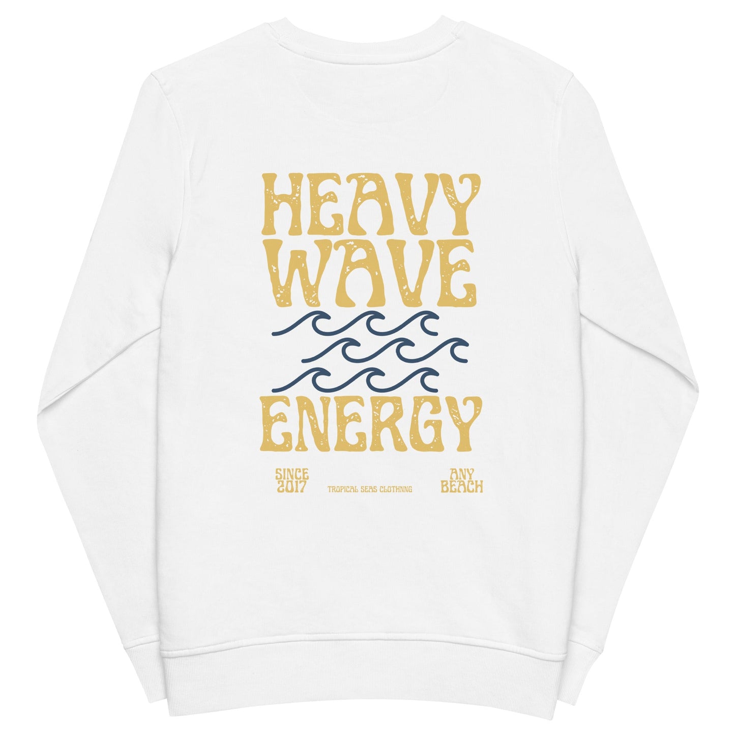 Sudadera orgánica Heavy Wave Energy para hombre