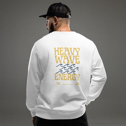 Sudadera orgánica Heavy Wave Energy para hombre