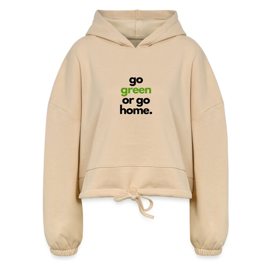 Women’s Cropped Hoodie - nude