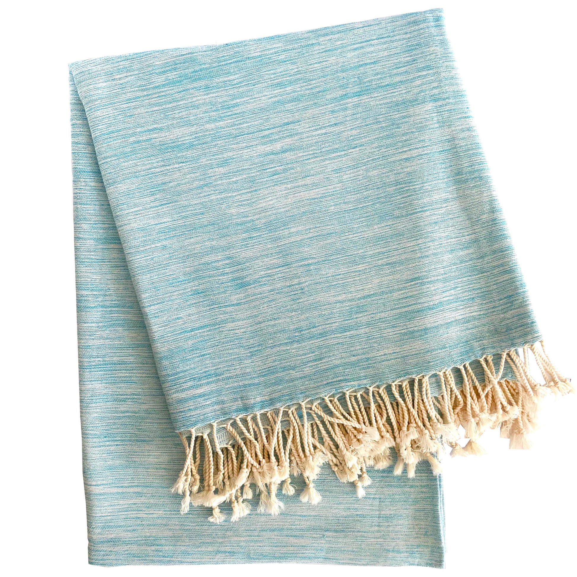 Yalova Ultra Soft Marbled Blanket Throw Turquoise-0